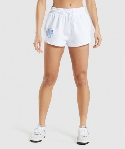 Women's Gymshark Leg Day Shorts White | NZ 0KJWYQ